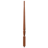 T-2015 1-3/4" Twist Bunker Hill Stair Baluster, Available in 31", 34", 36", 39", 42", and 48", Mahogany