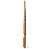 T-2015 1-3/4" Twist Bunker Hill Stair Baluster, Available in 31", 34", 36", 39", 42", and 48", Red Oak