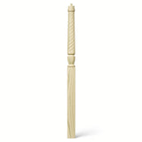 T-3015 Twist Bunker Hill 3-1/2" x 56" or 3-1/2 x 60" Gooseneck Landing Pin Top Newel Post, Poplar