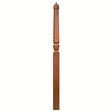 T-3015 Twist Bunker Hill 3-1/2" x 56" or 3-1/2 x 60" Gooseneck Landing Pin Top Newel Post, Red Oak