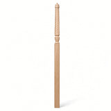 T-3018 3-1/2" x 72" Bunker Hill Pin Top Landing Newel Post, Ash
