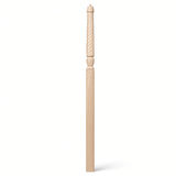 T-3018 3-1/2" x 72" Bunker Hill Pin Top Landing Newel Post, Hard Maple