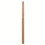 T-3018 3-1/2" x 72" Bunker Hill Pin Top Landing Newel Post, Hickory
