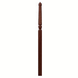 T-3018 3-1/2" x 72" Bunker Hill Pin Top Landing Newel Post, Mahogany