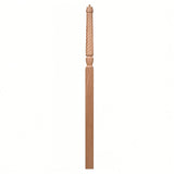 T-3018 3-1/2" x 72" Bunker Hill Pin Top Landing Newel Post, Red Oak