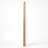T-3018 3-1/2" x 72" Bunker Hill Pin Top Landing Newel Post, Soft Maple