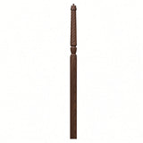 T-3018 3-1/2" x 72" Bunker Hill Pin Top Landing Newel Post, Walnut