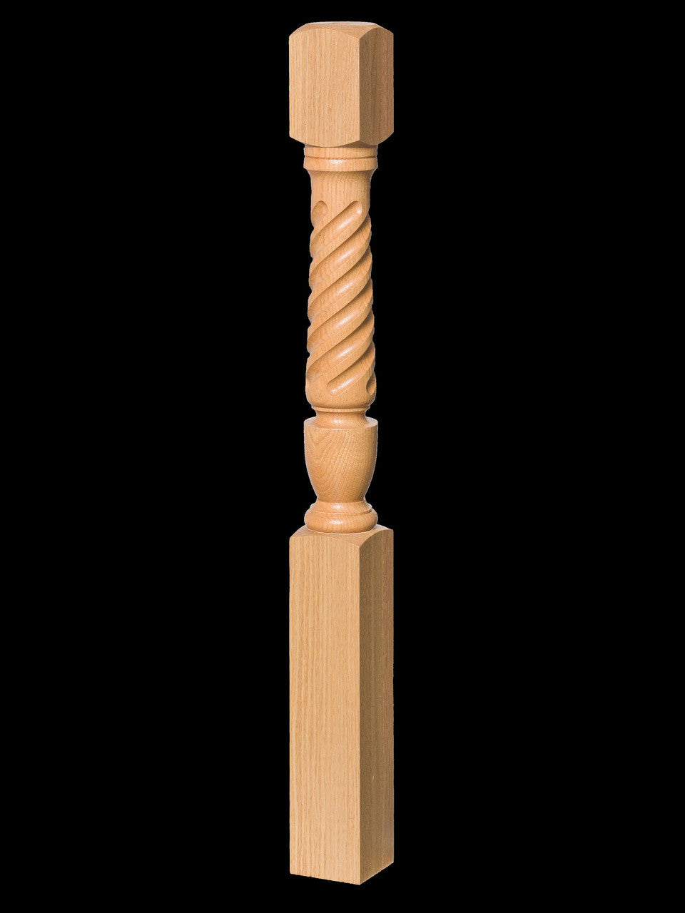 T-4130 Twist Interchangeable Plain Starting Newel Post