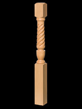 T-4130 Twist Interchangeable Plain Starting Newel Post