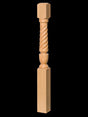 T-4130 Twist Interchangeable Plain Starting Newel Post