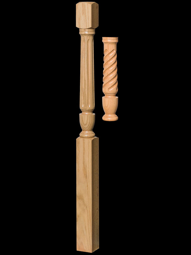 T-4132 Twist Interchangeable Top Starting Newel Post
