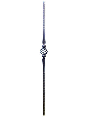 T-47 Single Basket with Spoons, Hammered Face