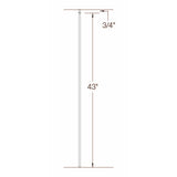 T01 1/2" Plain Tubular Steel Baluster Cadd Drawing