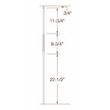 T-02 Single Twist, Tubular Steel Dimensional Information