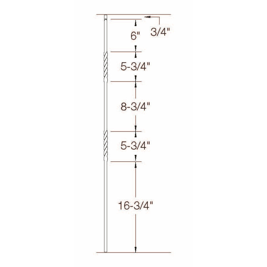 T-03 Double Twist, Tubular Steel Dimensional Information