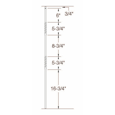 T-03 Double Twist, Tubular Steel Dimensional Information