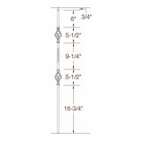 T-05 Double Basket with Single Twist Dimensional Information