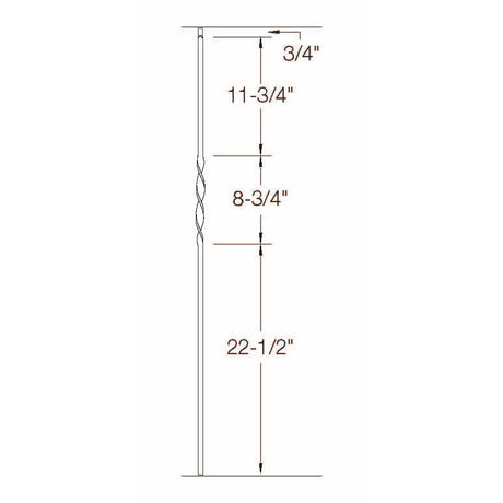 T-06 Single Ribbon, Tubular Steel Dimensional Information