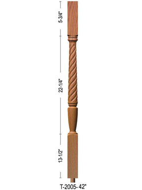 T-2005 42" Twist Bunker Hill Baluster