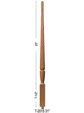 T-2015 31" Twist Bunker Hill Baluster
