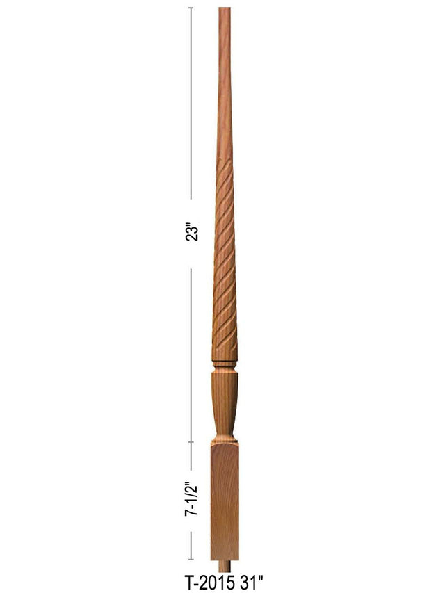 T-2015 31" Twist Bunker Hill Baluster