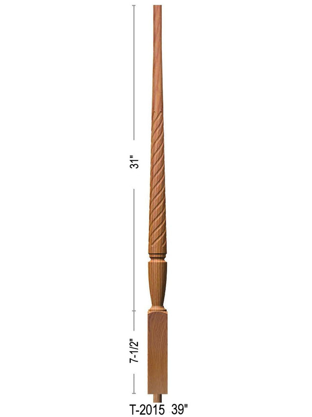 T-2015 39" Twist Bunker Hill Baluster