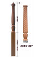 T-4510 43" Twist Pin Top Starting Georgia Newel Post