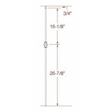 T-60 Single Knuckle Baluster Dimensional Information
