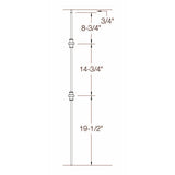 T-61 Double Knuckle Baluster Dimensional Information