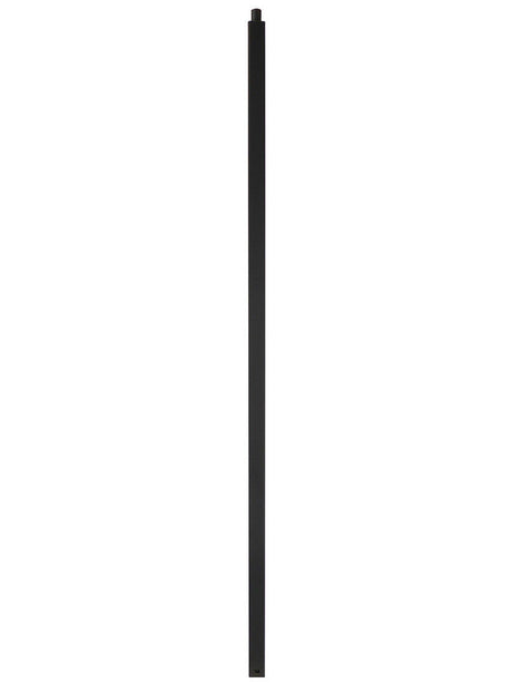 TN01 Satin Black Square Newel Post, Satin Black