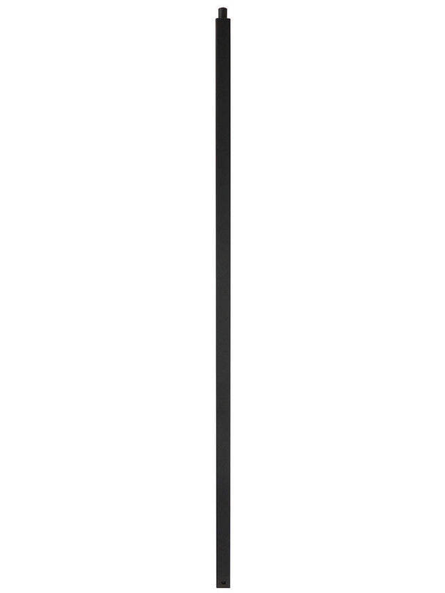 TN01 Satin Black Square Newel Post, Satin Black