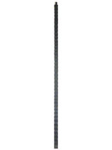 TN33 Square Edge Hammered Newel Post, Satin Black