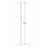 TR01 12mm Round Tubular Steel Tubular Steel Baluster Dimensional Information