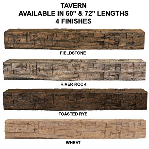 Tavern Timbered Beam Non-Combustable Fireplace Mantel Shelves