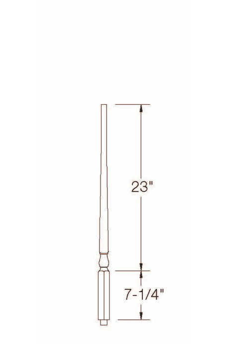 A-5015 31" Colonial Baluster Dimensional Information