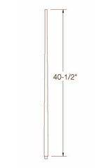 A-5240 1-3/4" x 41" Colonial Long Tapered Baluster Dimensional Information