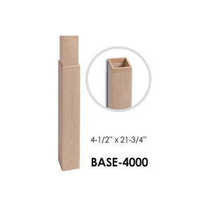 Base-4000 for 3-1/4" S4S Newel Posts
