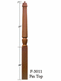 F-3011 Fluted 48" Pin Top Starting Newel Post