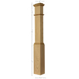 F-4092 Fluted Half Newel Post