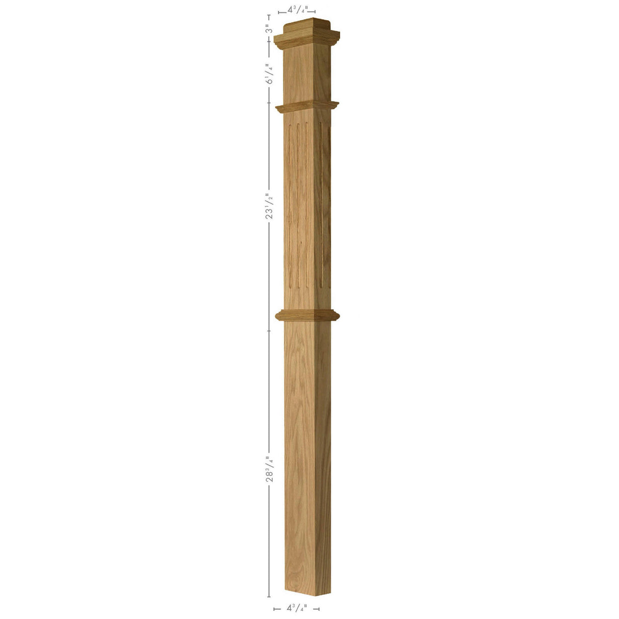 F-4375 Half-Sawn Box Newel Post