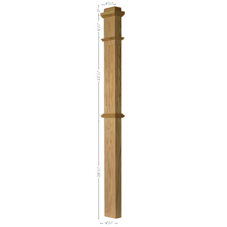 F-4375 Half-Sawn Box Newel Post