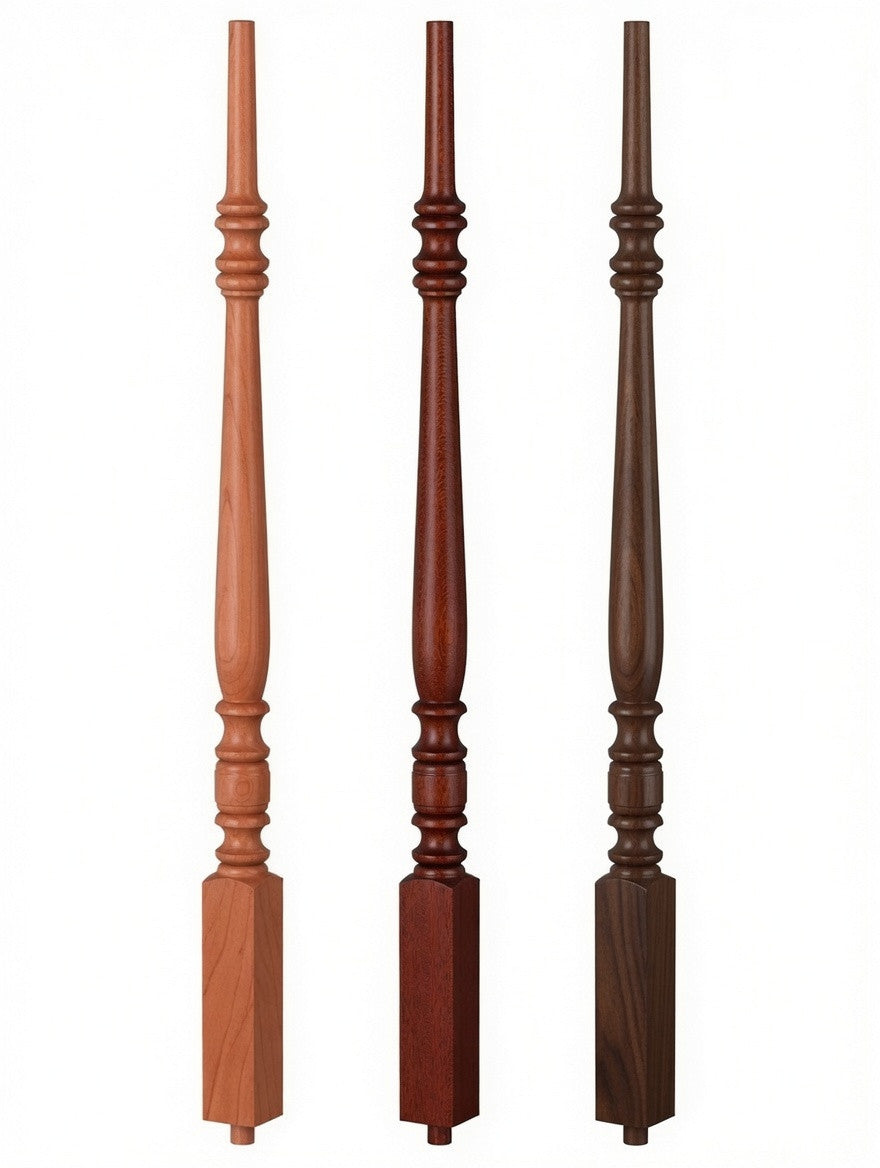 5300 Balusters in Brazilian Cherry, Mahogany, or Walnut.