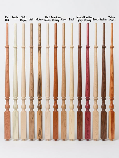2715 Plain Ohio Baluster in Available Wood Species