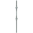 2G05 16mm Double Basket-Single Twist, Tubular Steel Shown in Silver Vein