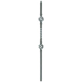 2G05 16mm Double Basket-Single Twist, Tubular Steel Shown in Silver Vein