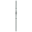T-08 Single Basket, Double Ribbon, Tubular Steel Shown in Satin Black