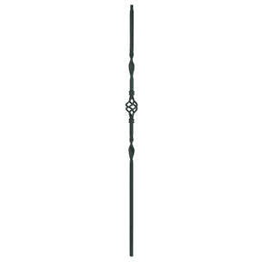 T-08 Single Basket, Double Ribbon, Tubular Steel Shown in Satin Black