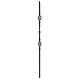 T-09 Double Basket, Single Ribbon, Tubular Steel Shown in Rubbed Copper