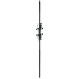 T-55 Two Twists with Leaves Tubular Steel Baluster Shown in Rubbed Copper