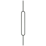 T80 Single Oval Tubular Steel Baluster